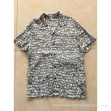 Cotton Printing  Man Hawaiian Casual Shirt